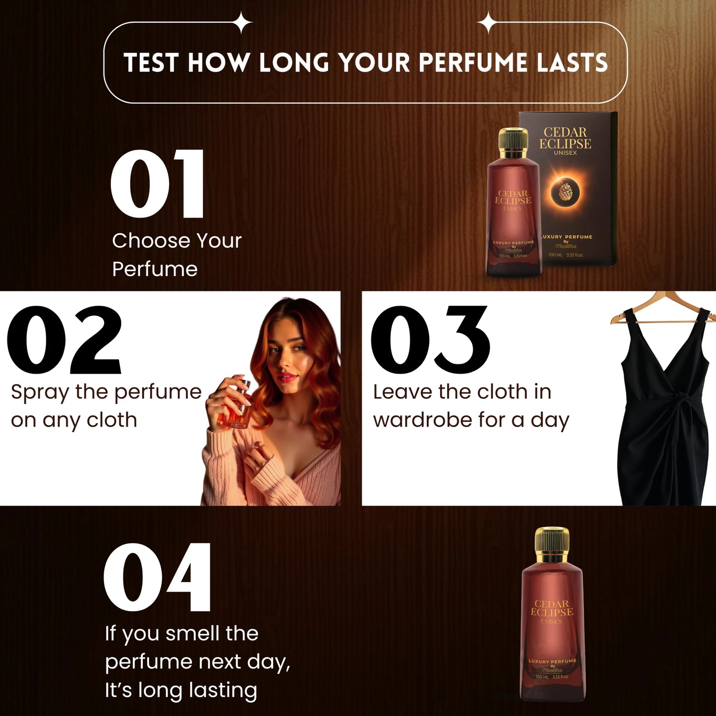 CEDAR ECLIPSE – Eau de Parfum Unisex Perfume- 100ml image 5