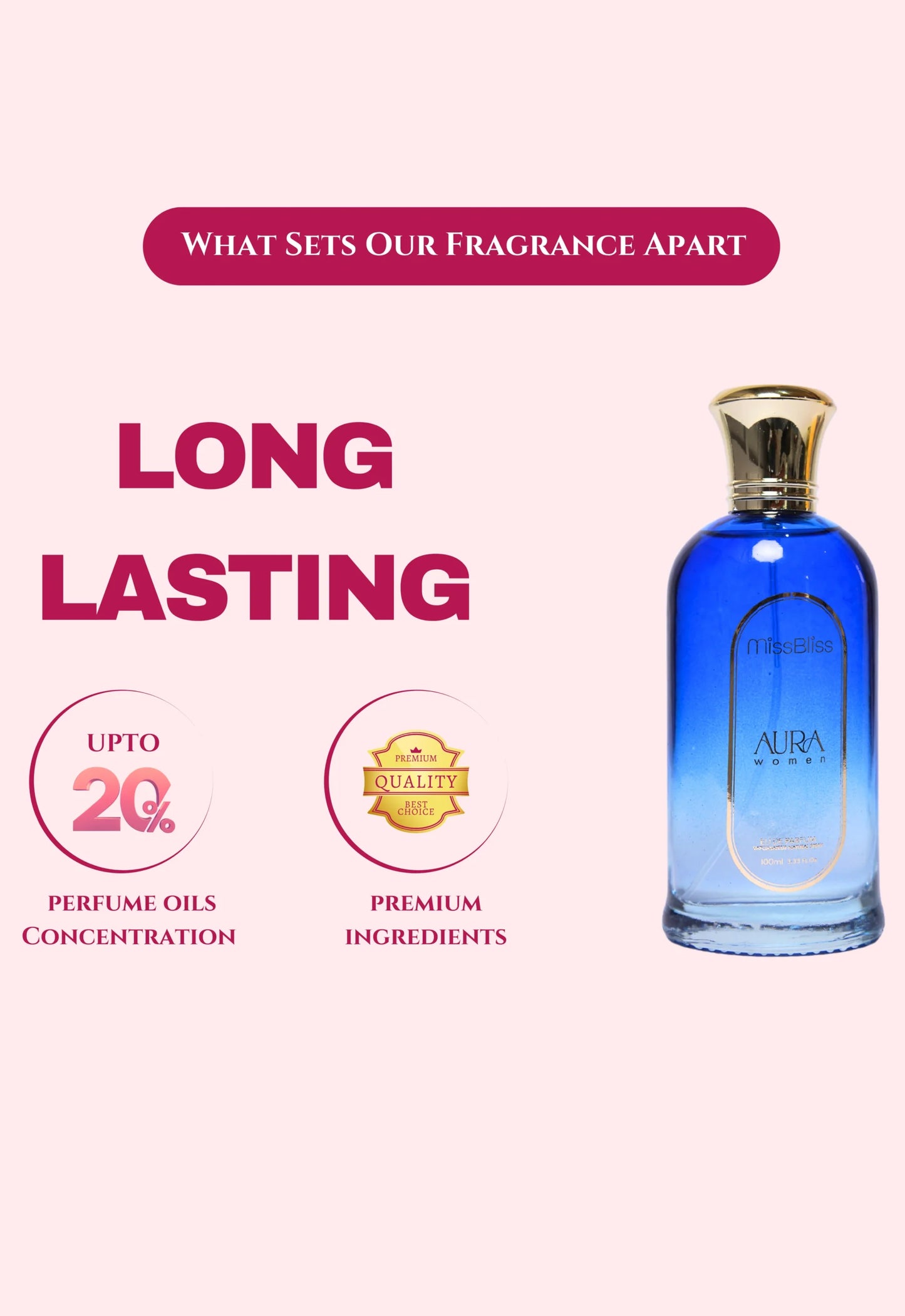 AURA Women | 200ml EU DE PARFUM | Set of 2 | 100ml each image 4