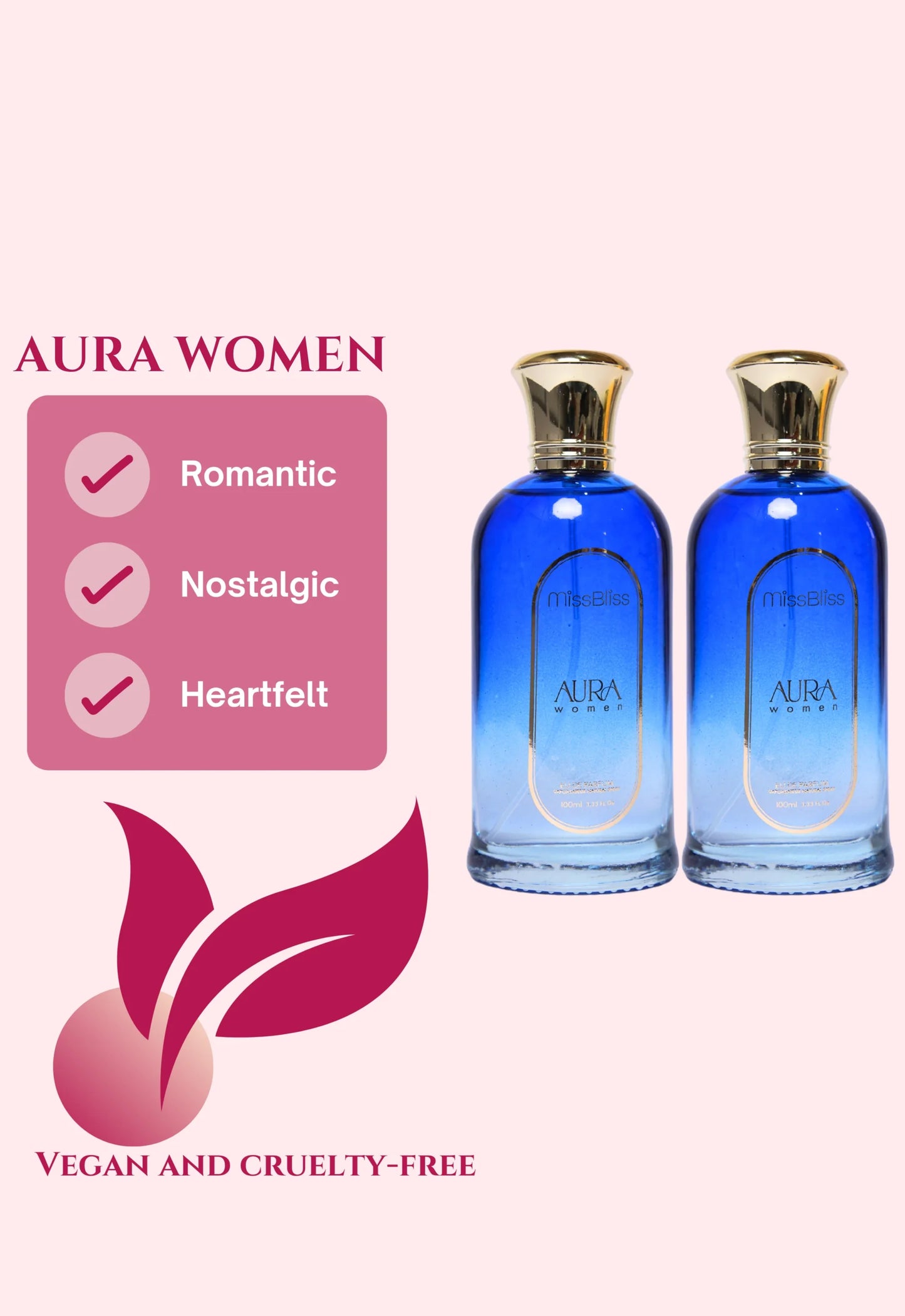 AURA Women | 200ml EU DE PARFUM | Set of 2 | 100ml each image 2