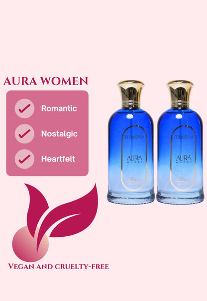 AURA Women | 200ml EU DE PARFUM | Set of 2 | 100ml each image 2