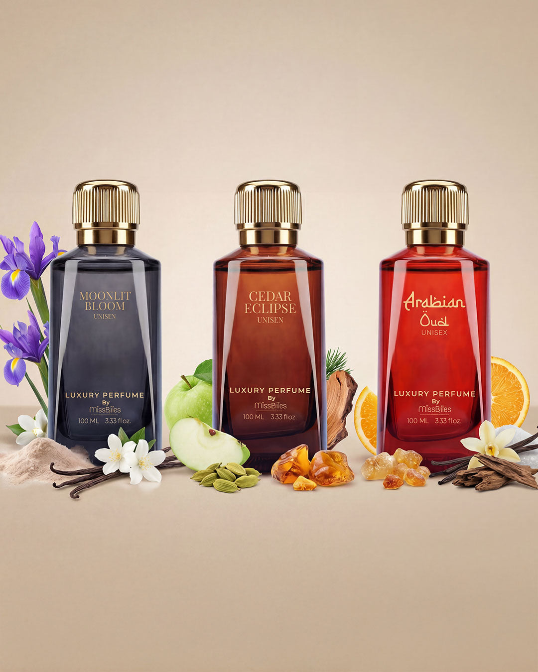 Luxury Perfume Gift Set Unisex- Set of 3