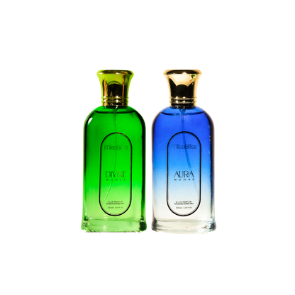 AURA + DIVINE Women EU DE PARFUM 200ml | Vapostar Natural Spray | Set of 2 | 100ml each