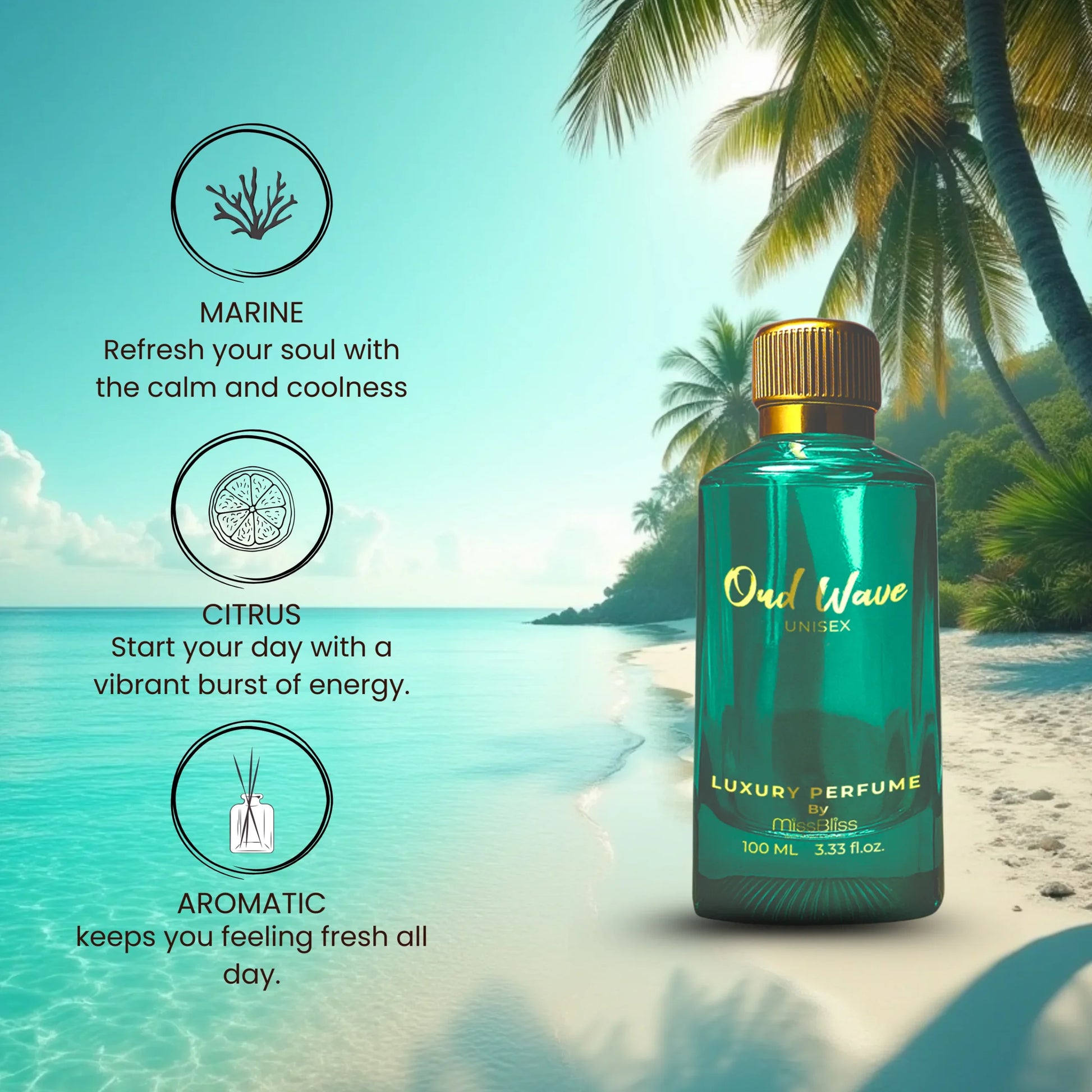 OUD WAVE Unisex Perfume- 100ml image 2