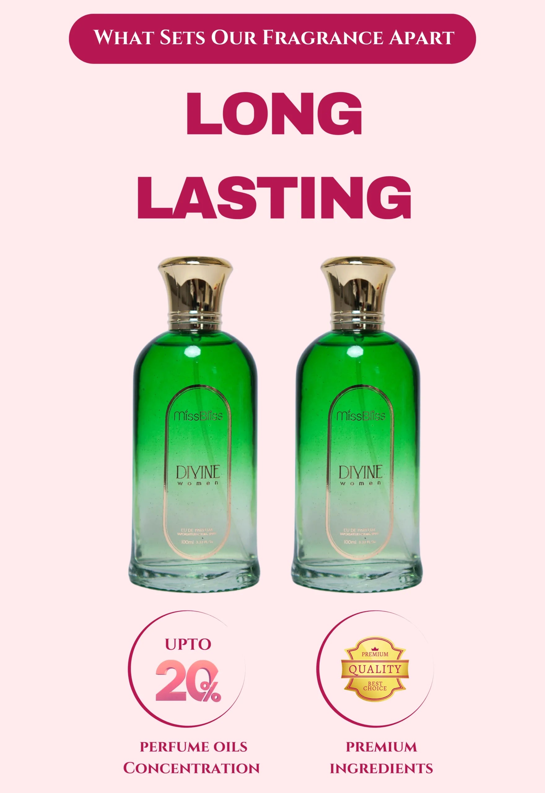 DIVINE Women | 200ml EU DE PARFUM | Set of 2 | 100ml each image 4