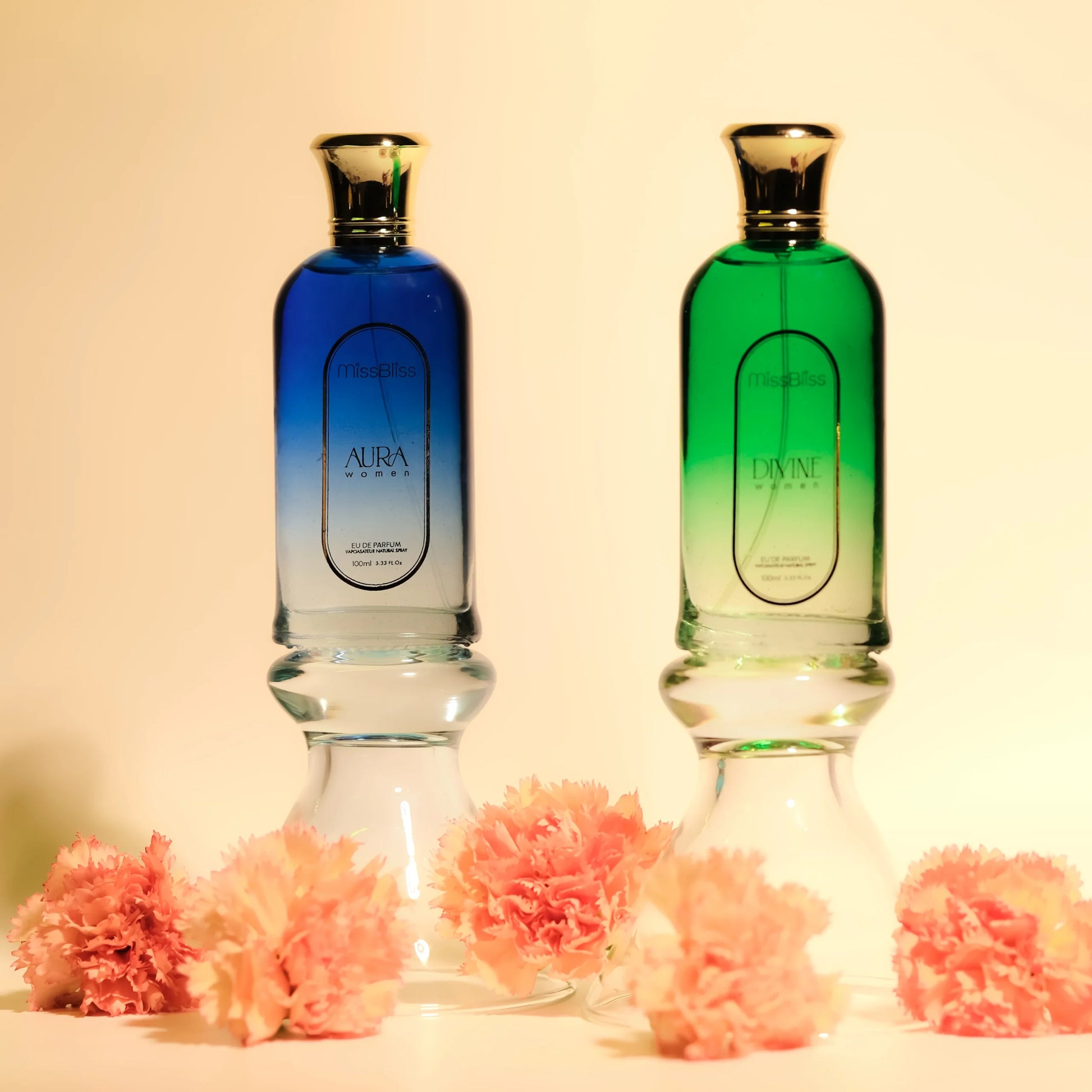 AURA + DIVINE Women EU DE PARFUM 200ml | Vapostar Natural Spray | Set of 2 | 100ml each image 1