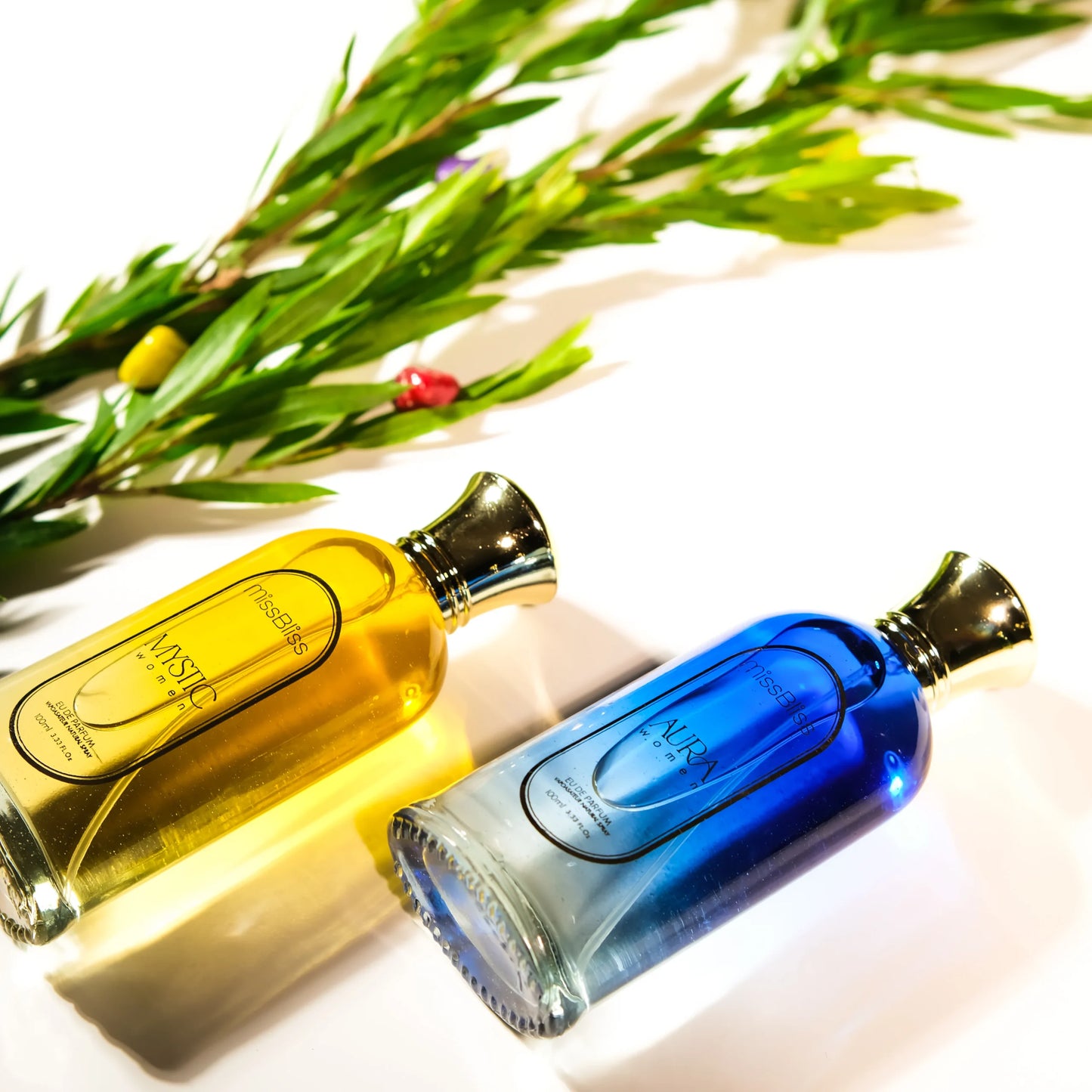 AURA + MYSTIC Women EU DE PARFUM 200ml | Vapostar Natural Spray | Set of 2 | 100ml each image 0