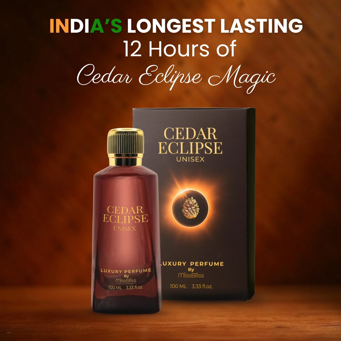 CEDAR ECLIPSE – Eau de Parfum Unisex Perfume- 100ml image 3
