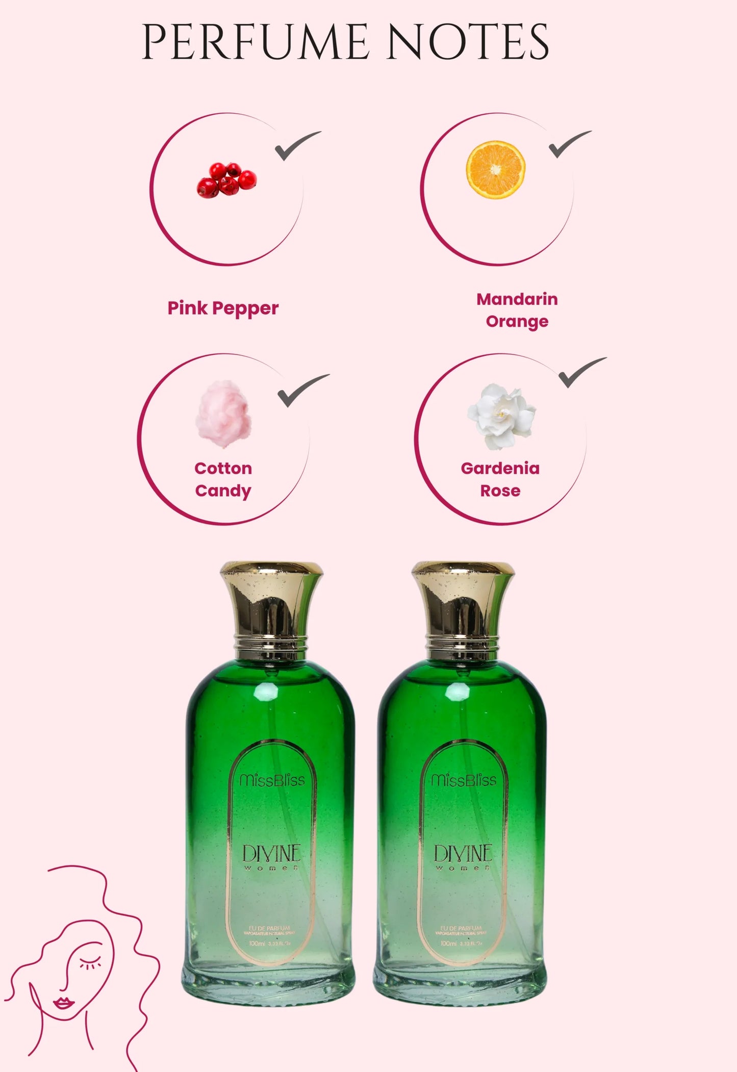 DIVINE Women | 200ml EU DE PARFUM | Set of 2 | 100ml each image 1