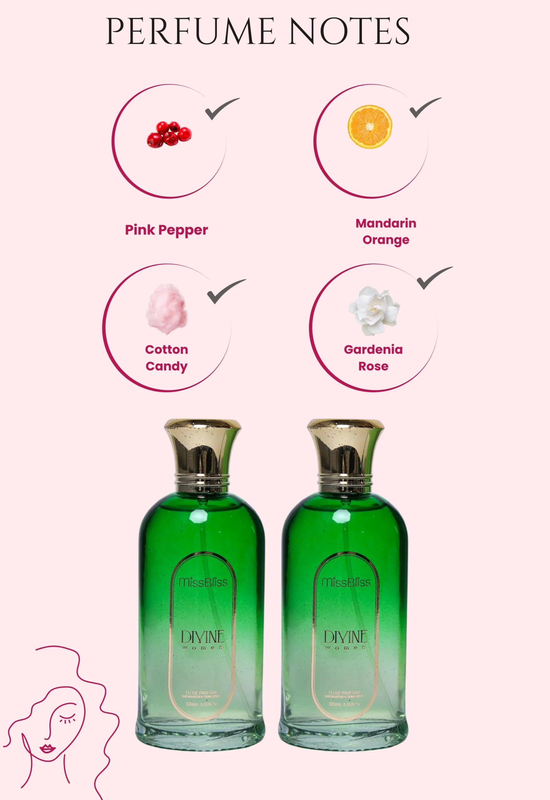 DIVINE Women | 200ml EU DE PARFUM | Set of 2 | 100ml each image 1