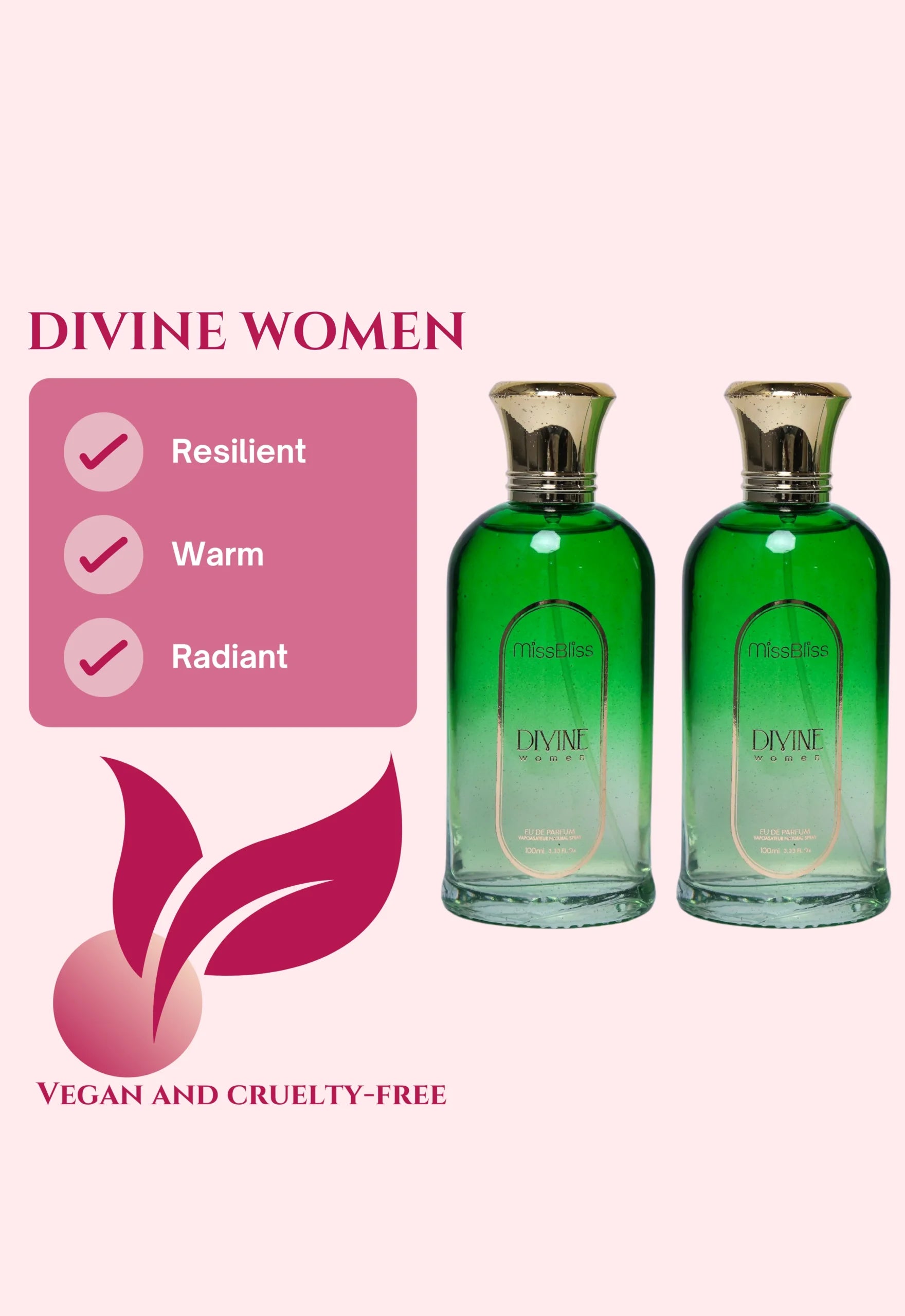 DIVINE Women | 200ml EU DE PARFUM | Set of 2 | 100ml each image 2