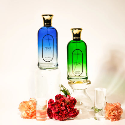 AURA + DIVINE Women EU DE PARFUM 200ml | Vapostar Natural Spray | Set of 2 | 100ml each image 0