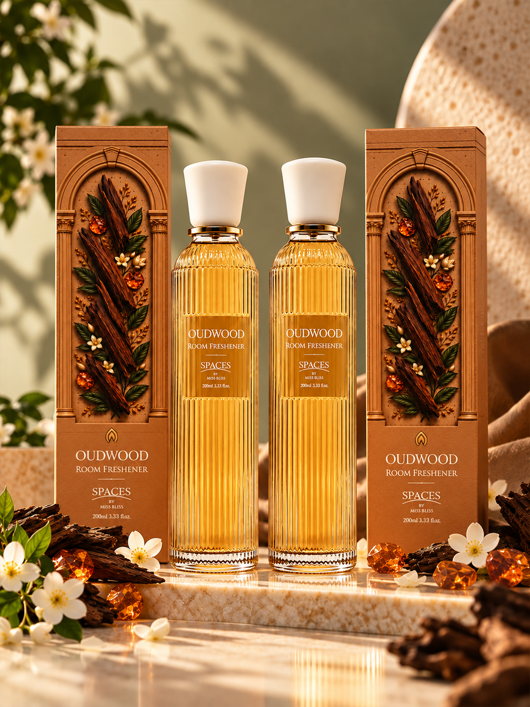 Oudwood Room Freshener Duo | Home Fragrance Spray