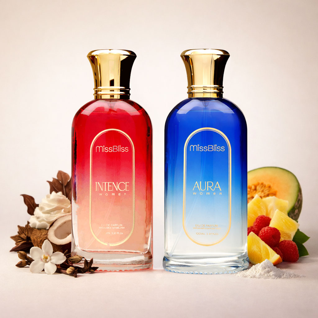 INTENCE + AURA Women EU DE PARFUM 200ml | Vapostar Natural Spray | Set of 2 | 100ml each